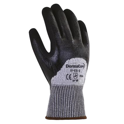 Guante 51-670 de Polietileno Recubierto de Nitrilo Protección Anticorte Industrial-3