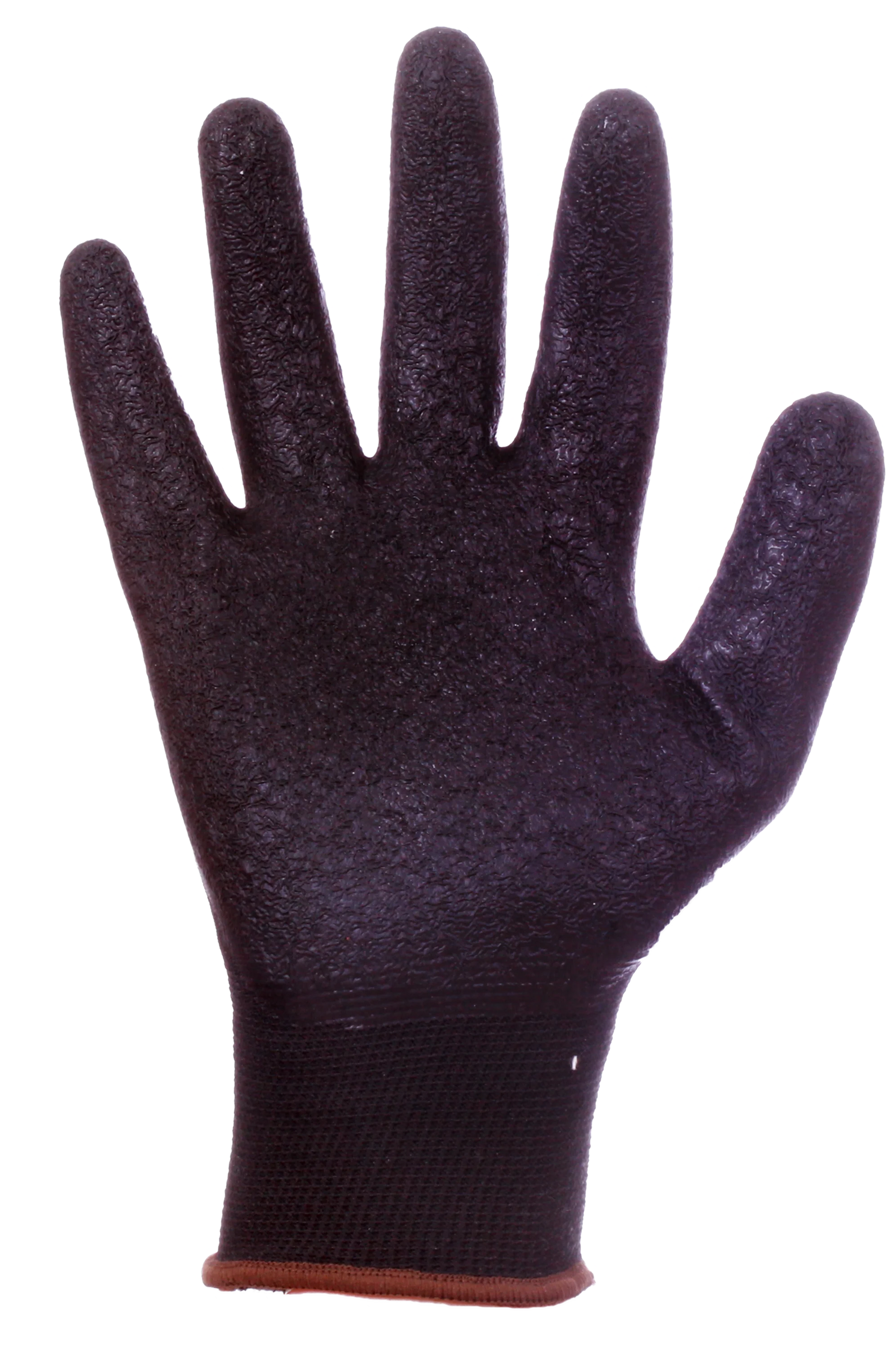 Guante 51-975 Nylon Negro con Palma de Látex Negro Agarre y Protección Industrial