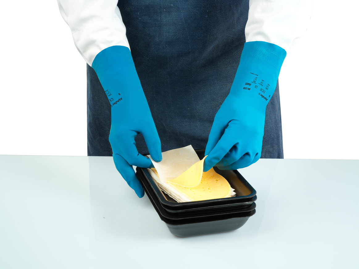 Guante AlphaTec 88-356 Ansell Protección Química y Resistencia Industrial Par