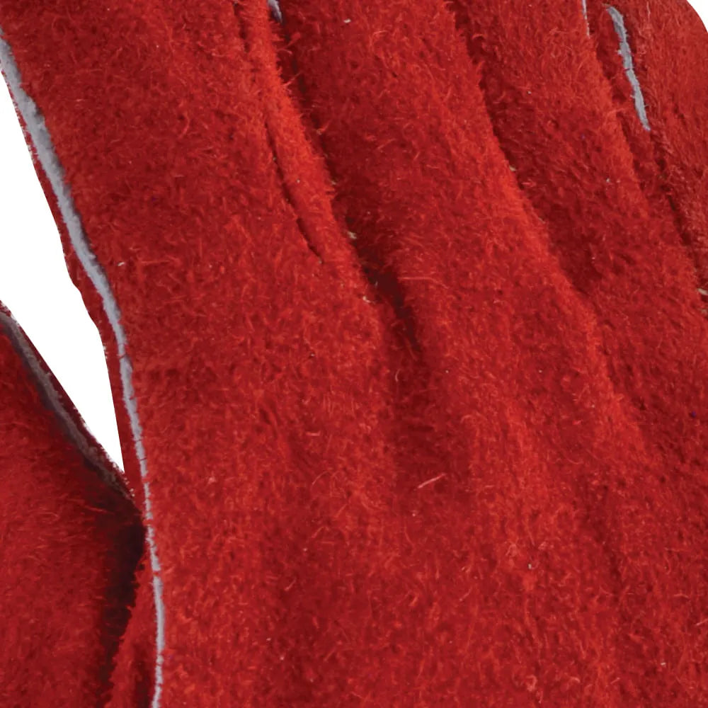 Guante Americano Rojo con Hilo Kevlar Protección Anticorte y Resistencia Industrial