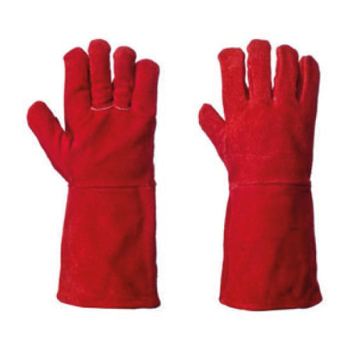 Guante Americano Rojo con Hilo Kevlar Protección Anticorte y Resistencia Industrial