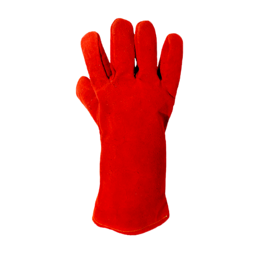 Guante Americano Rojo con Hilo Kevlar Protección Anticorte y Resistencia Industrial-5