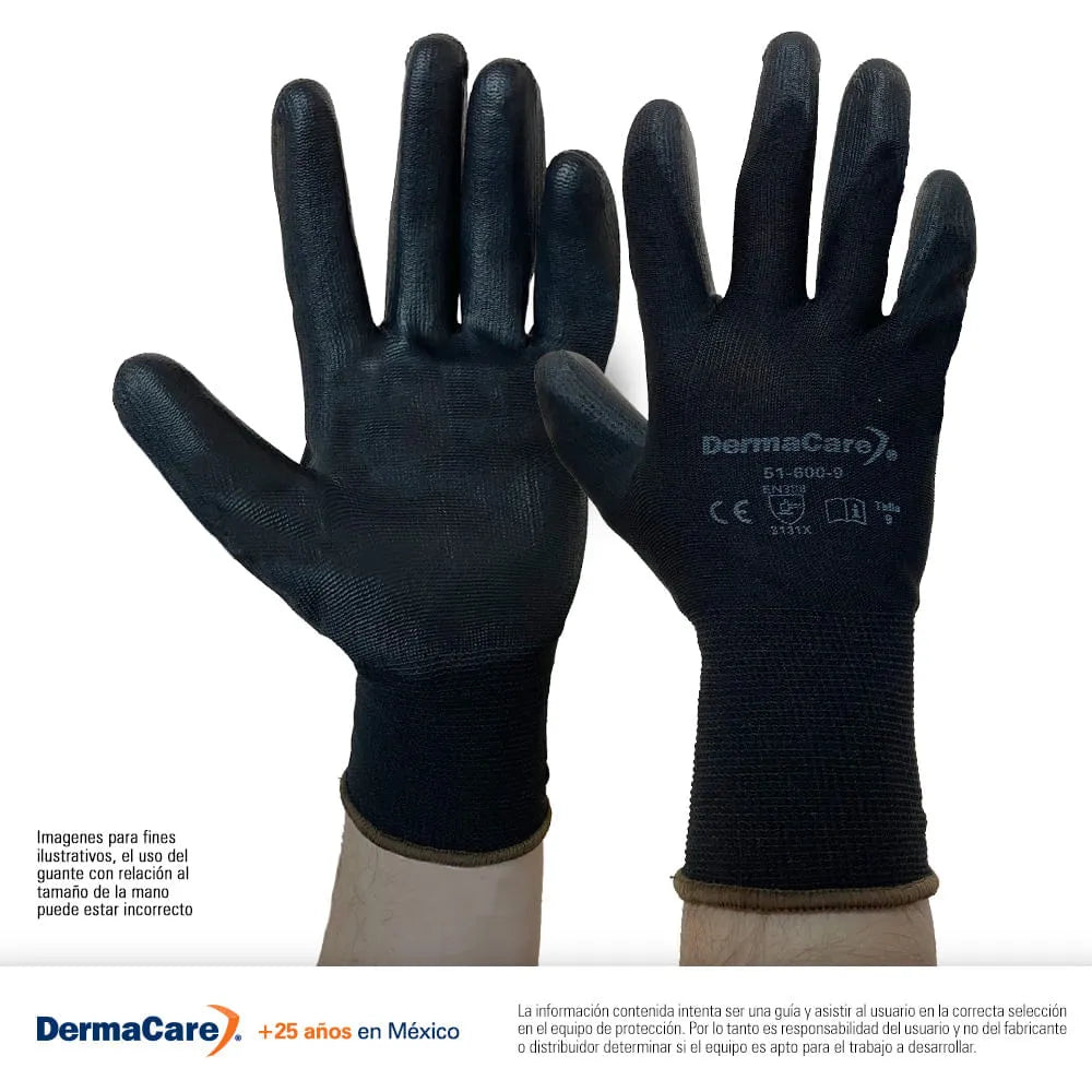 Guante DermaCare Modelo 51-600 Guante Industrial con Recubrimiento de Poliuretano Par-3