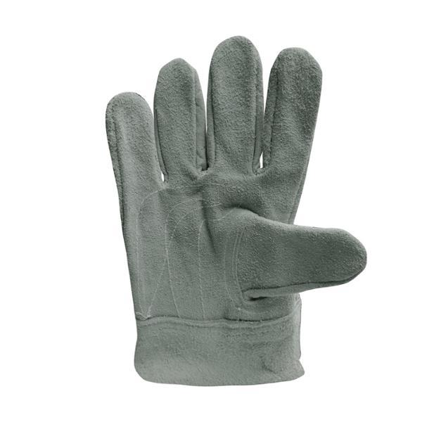 Guante de Carnaza Corto para Operador - Reforzado Gris - Par-3