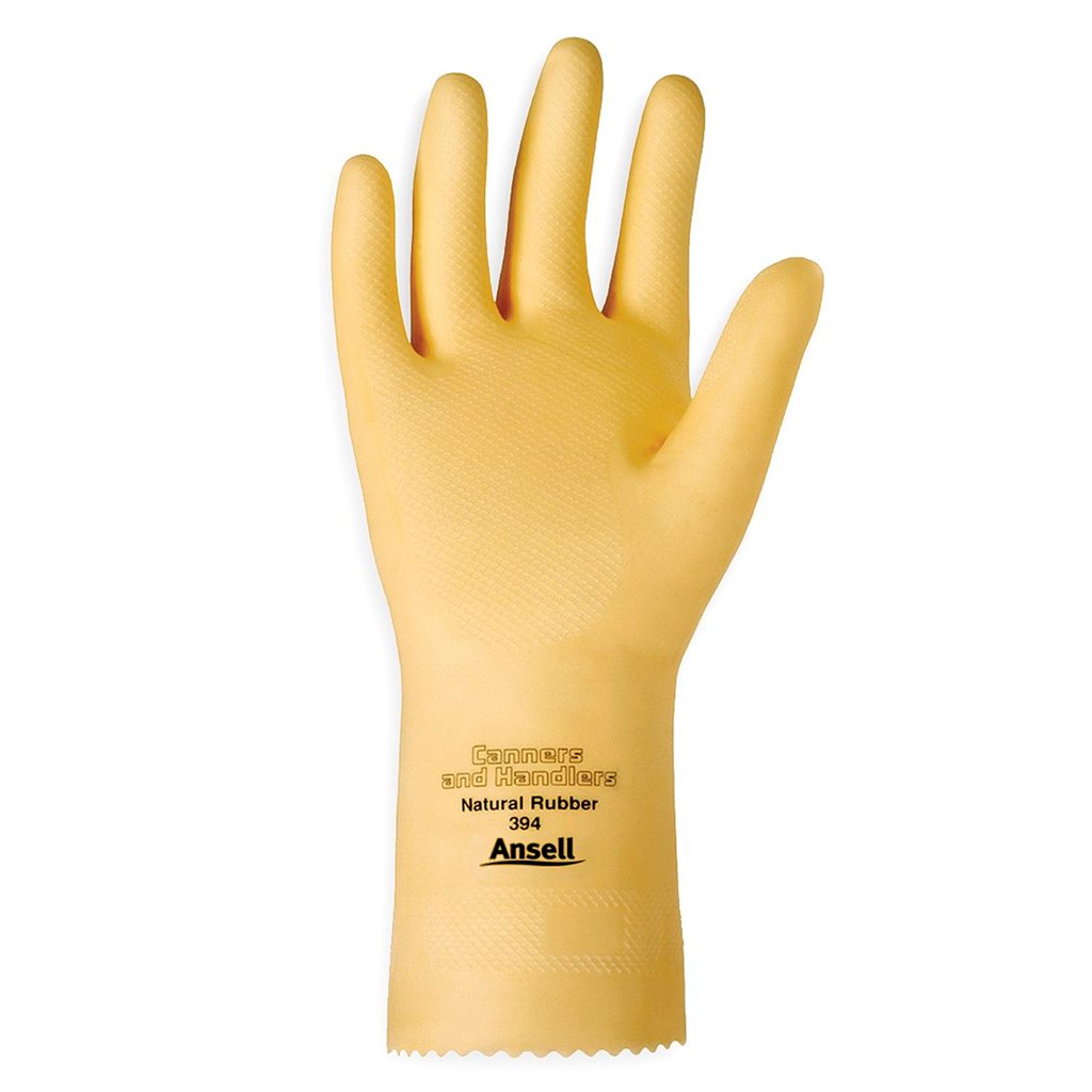 Guante de Látex Caucho AlphaTec 88-394 Ansell  Protección Química y Alta Resistencia PAR