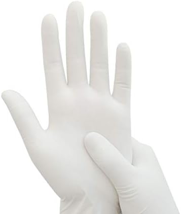Guante de Látex Sin Polvo Color Natural Extra Ambiderm Guante Desechable de Alta Sensibilidad Caja con 100 Pza-3