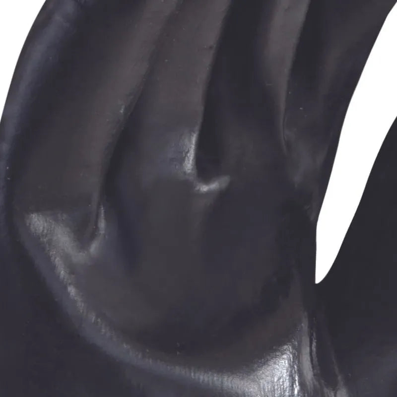 Guante Negro de PVC 44-118 Protección Industrial Contra Químicos y Humedad Par-4