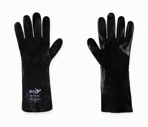 Guante Negro de Seguridad 44-114 Protección Industrial y Agarre Antideslizante Par-4