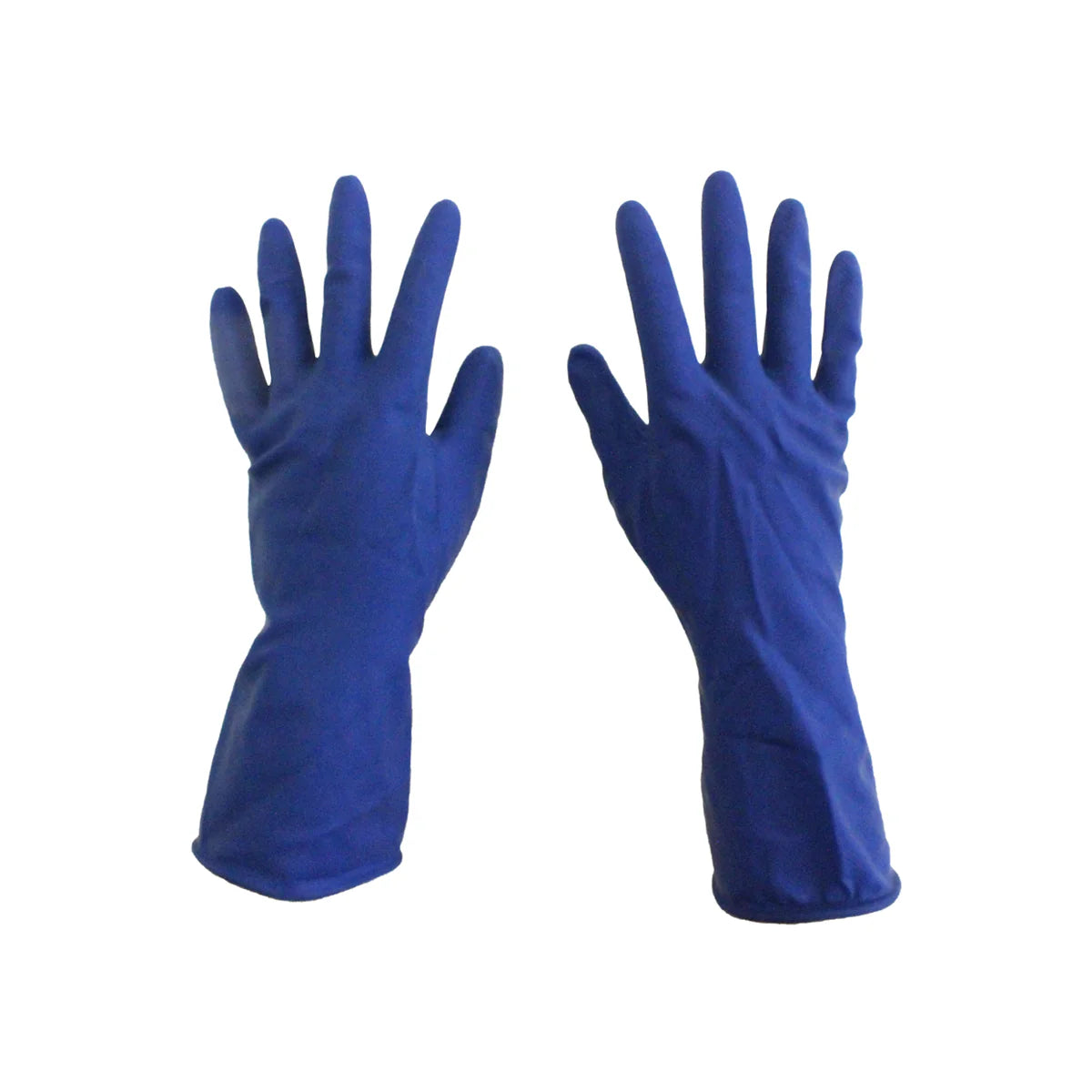 Guante Satinado Azul Guantes de Látex Reutilizables para Limpieza y Mantenimiento Par-1