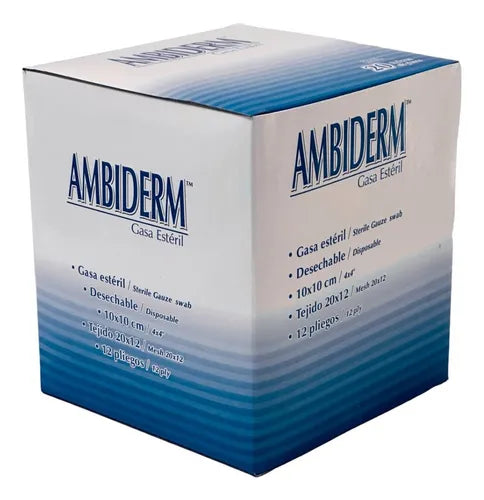 Gasa Ambiderm Estéril  10x10 cm Caja con 100 Piezas-4
