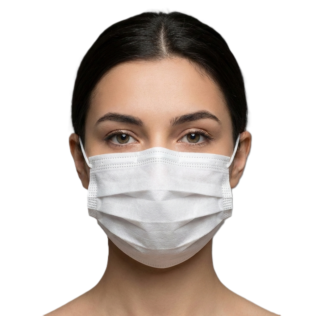 Cubre Boca Plisado Tricapa de Polipropileno TAC 50 Piezas