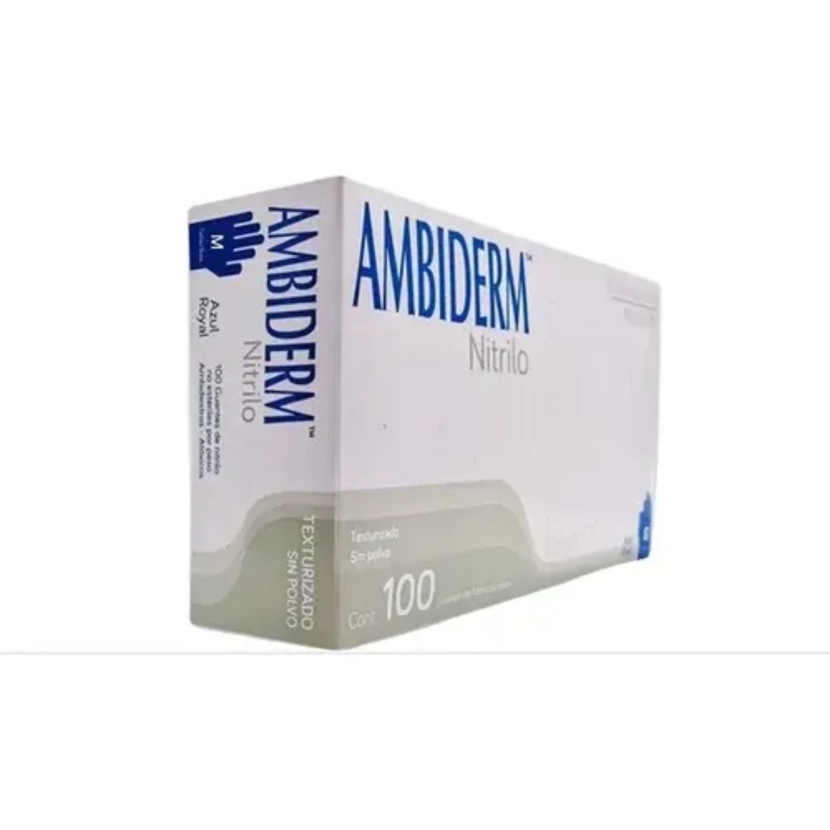 Guante De Nitrilo Ambiderm Azul Royal Caja Con 100 Piezas-6
