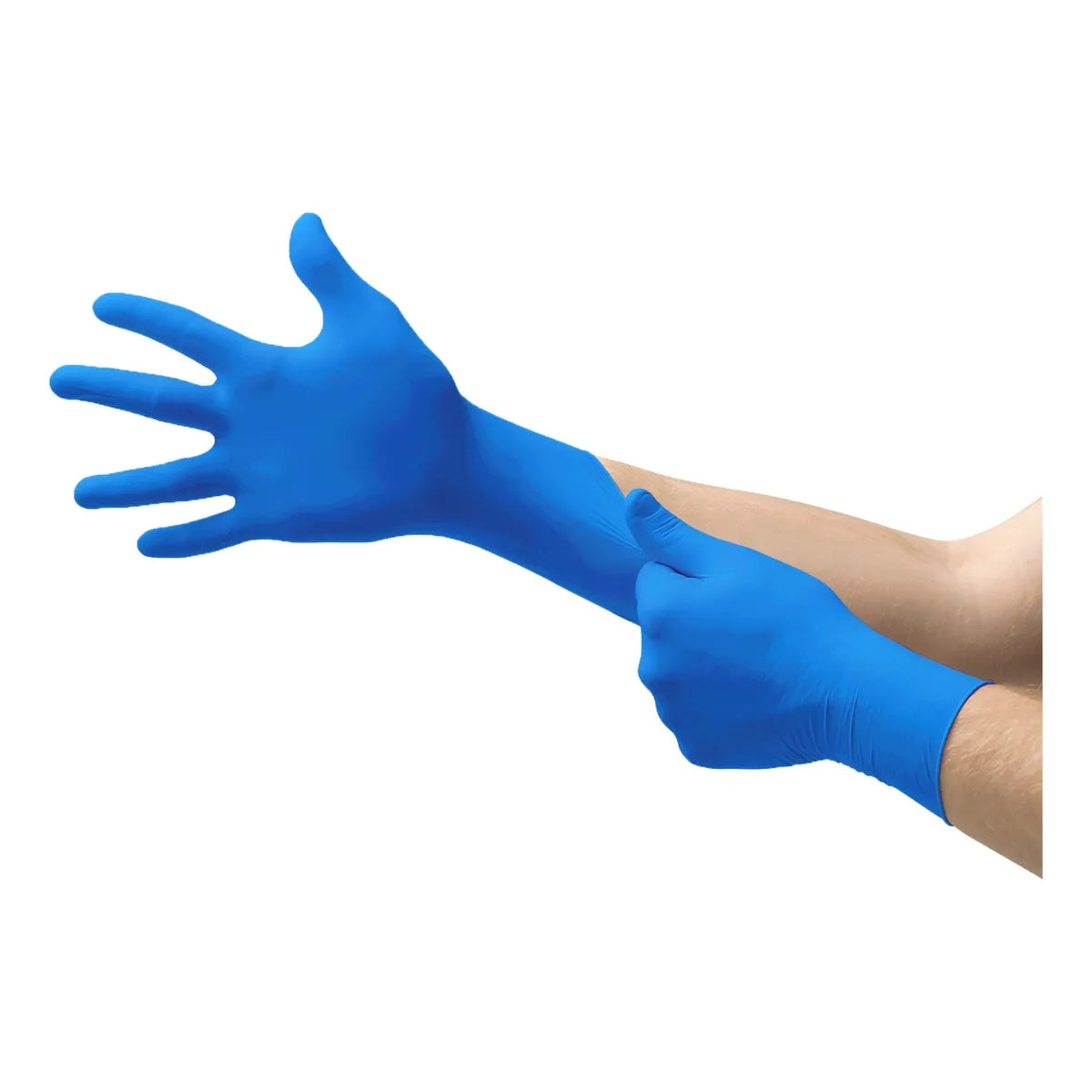 Guante De Nitrilo Ambiderm Azul Royal Caja Con 100 Piezas-3