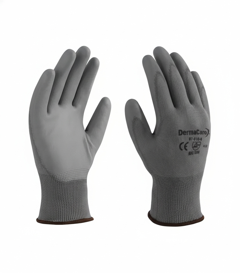 Guante Nylon con Poliuretano en Palma 51-610 Derma Care - Par