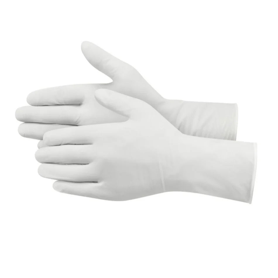 Guante de Nitrilo Blanco sin Polvo TAC 100 Piezas-3