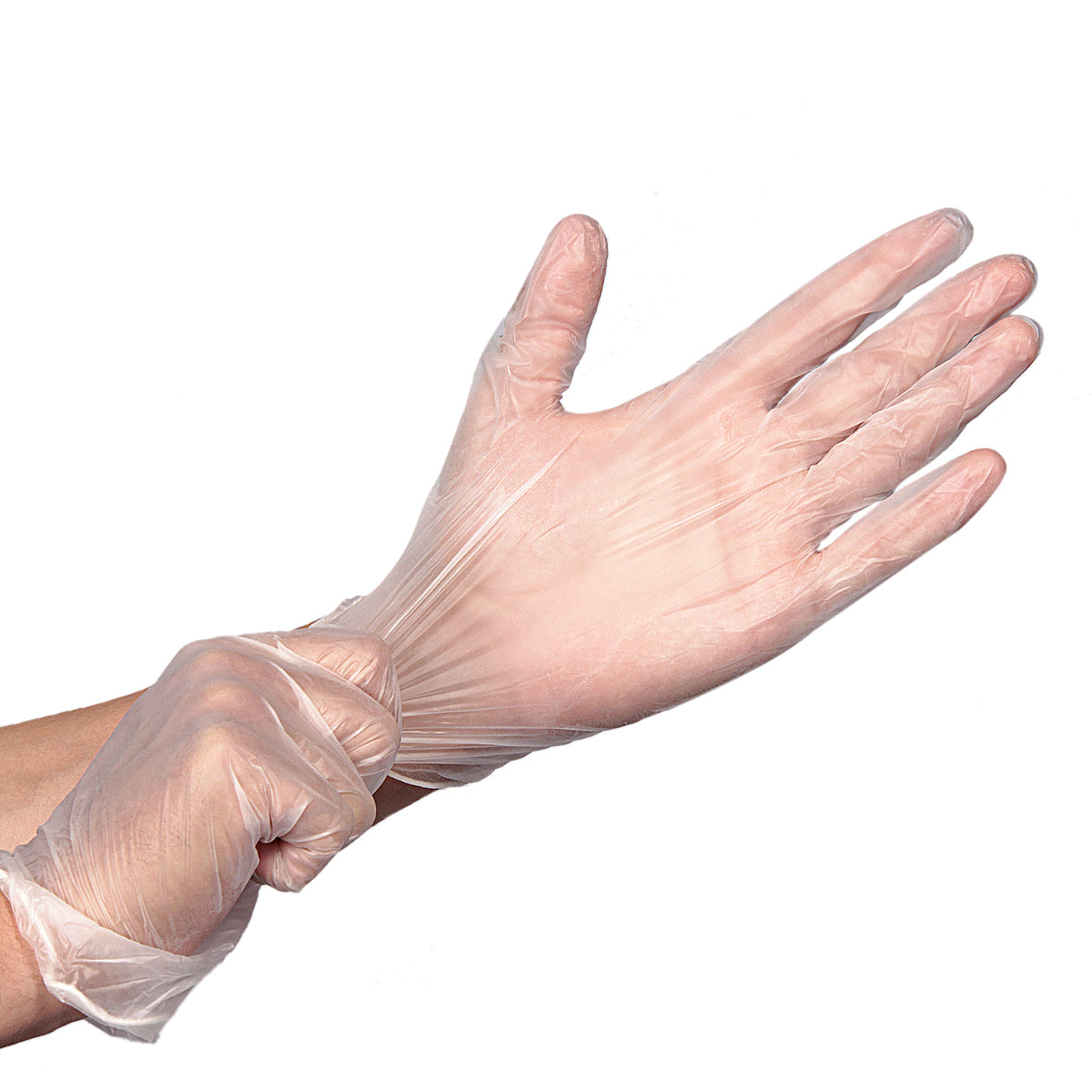Guante de Vinyl TAC Libre de Polvo Transparente Caja 100 Piezas-4