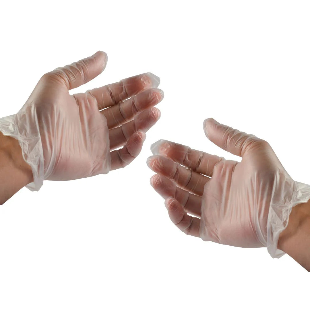 Guante de Vinyl TAC Libre de Polvo Transparente Caja 100 Piezas-2