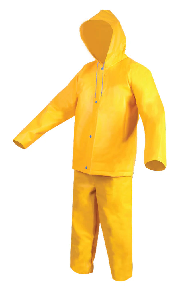 Impermeable Chaqueta y Pantalón con Reflejante DD-1221AMGDCR Traje Impermeable de Seguridad