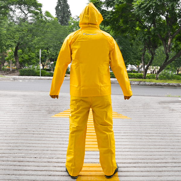 Impermeable Chaqueta y Pantalón con Reflejante DD-1221AMGDCR Traje Impermeable de Seguridad-3