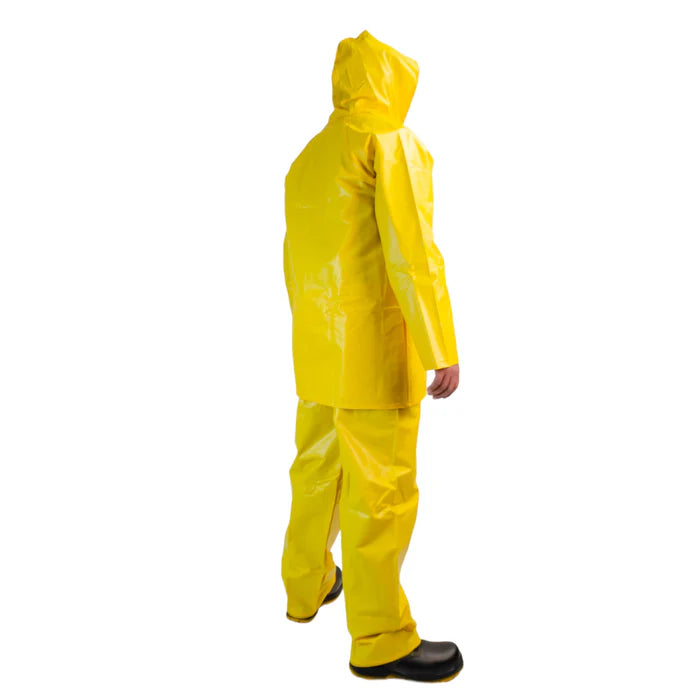 Impermeable Chaqueta y Pantalón con Reflejante DD-1221AMGDCR Traje Impermeable de Seguridad-4