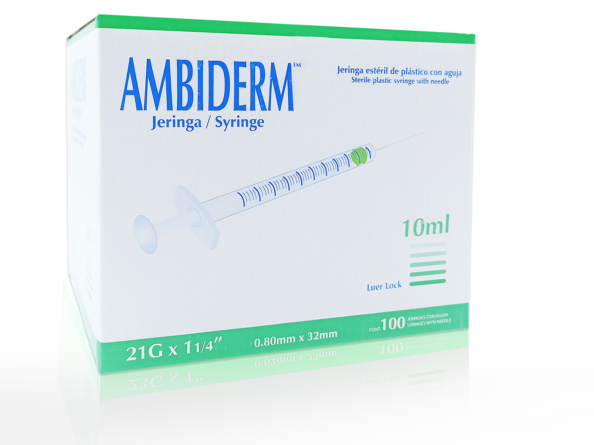 Jeringas Desechables Ambiderm con Aguja (3ml, 5ml y 10ml) 100 Piezas-8