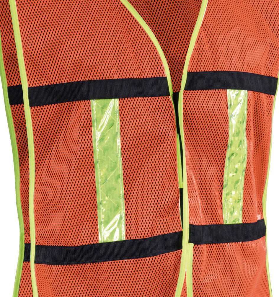 Chaleco de Malla con Reflejante Naranja/Amarillo Mod. 1011 Alta Visibilidad Jyrsa