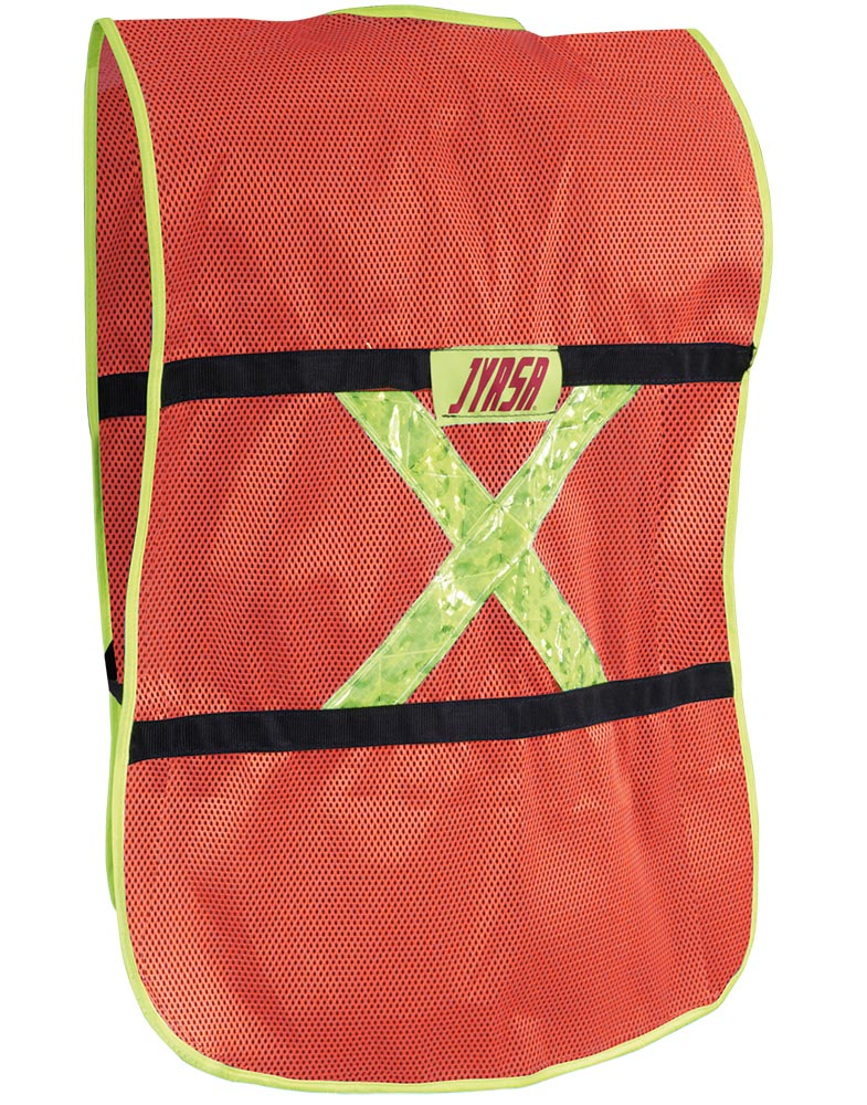 Chaleco de Malla con Reflejante Naranja/Amarillo Mod. 1011 Alta Visibilidad Jyrsa-4