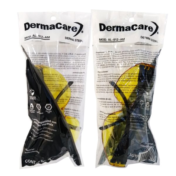 Lente de Seguridad Amarillo Dermacare AL012AM Protección Industrial Antimpacto-3