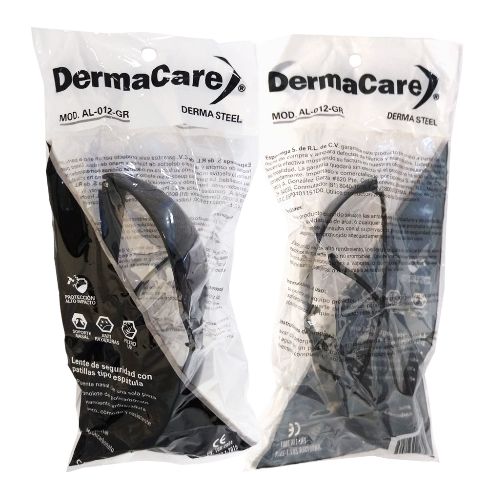 Lente Senador de Mica Gris AL012GR Derma Care | Lente de Seguridad Industrial Pza-3