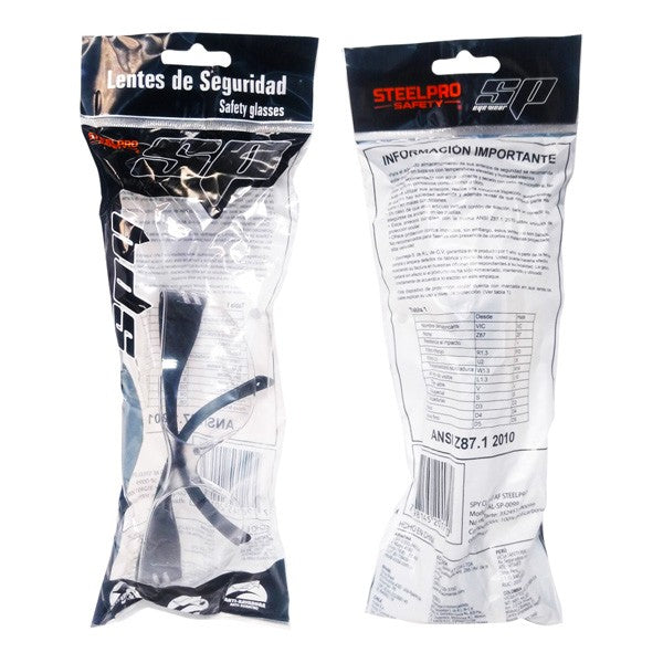Lente de Seguridad Spy Claro AF Steelpro AL-SP-0099 Antiempañante Industri-2