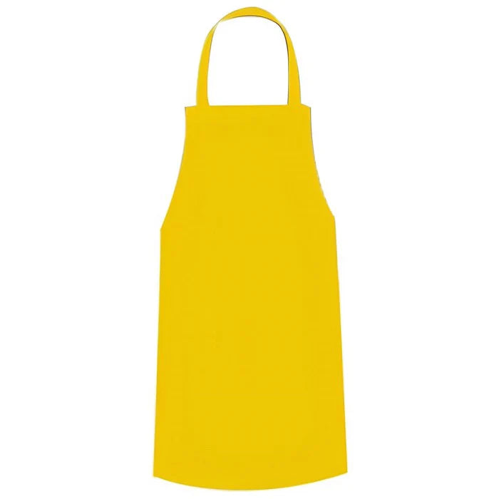 Mandil de PVC Amarillo 60x90 cm Delantal Impermeable Industrial para Limpieza y Procesamiento