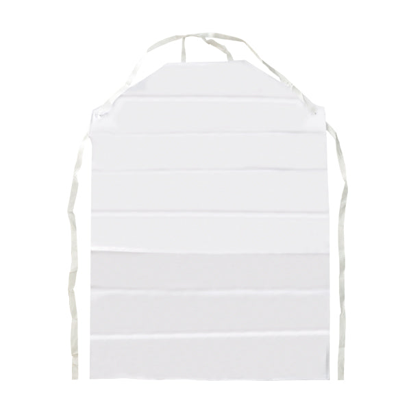 Mandil de PVC Blanco 90x120 cm Delantal Impermeable Industrial para Procesamiento de Alimentos-1