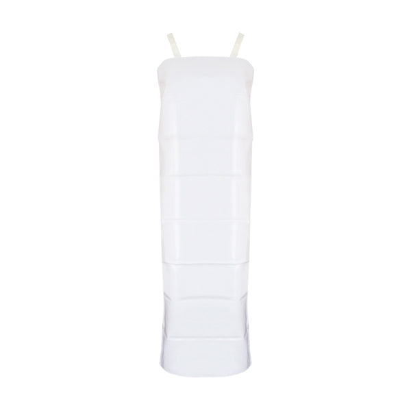 Mandil de PVC Blanco 90x120 cm Delantal Impermeable Industrial para Procesamiento de Alimentos-2