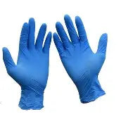 Guante de Nitrilo Alto Riesgo Azul Hand Care Caja con 50 pares-3