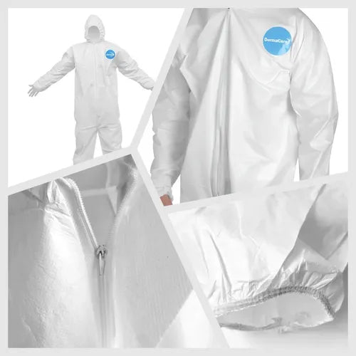 Overol de Protección Industrial Dermacare LK-MT428 Blanco-4