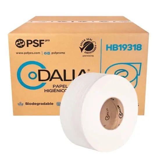 Papel Higiénico Dalia 12 Rollos de 180 m Suave y Rendidor Caja con 12 pza