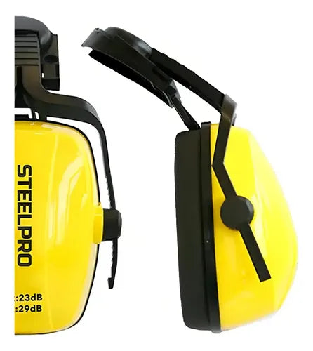 Protector Auditivo CM-501 Montable en Casco 23 dB Steel Pro Orejeras de Seguridad para Casco Pza-3