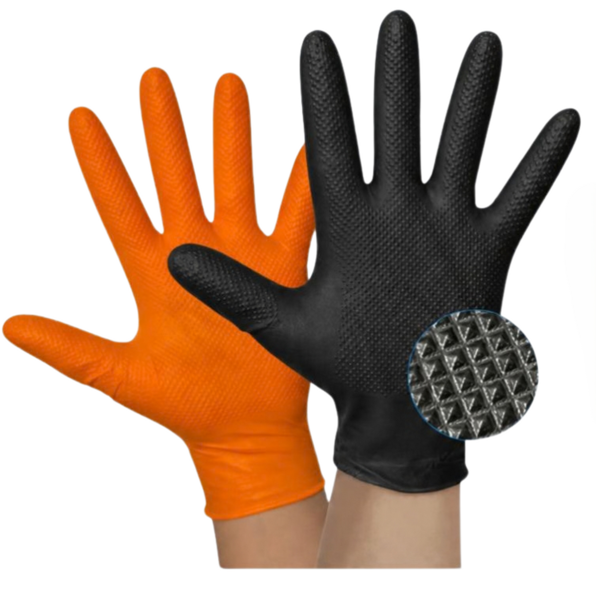 Guante Heavy Duty Textura Diamante Ambiderm Caja con 100 Piezas