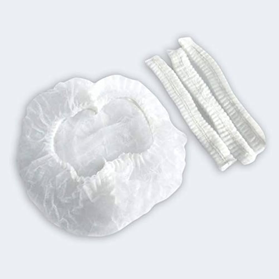 Cofia Plisada Blanca RD-CP08 Derma Care Protección Desechable para Cabello Paq C/100 PZA-5