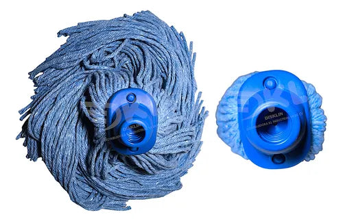 Repuesto de Trapeador Antibacterial Azul 8414B Mopa Profesional para Limpieza e Higiene Industrial-4