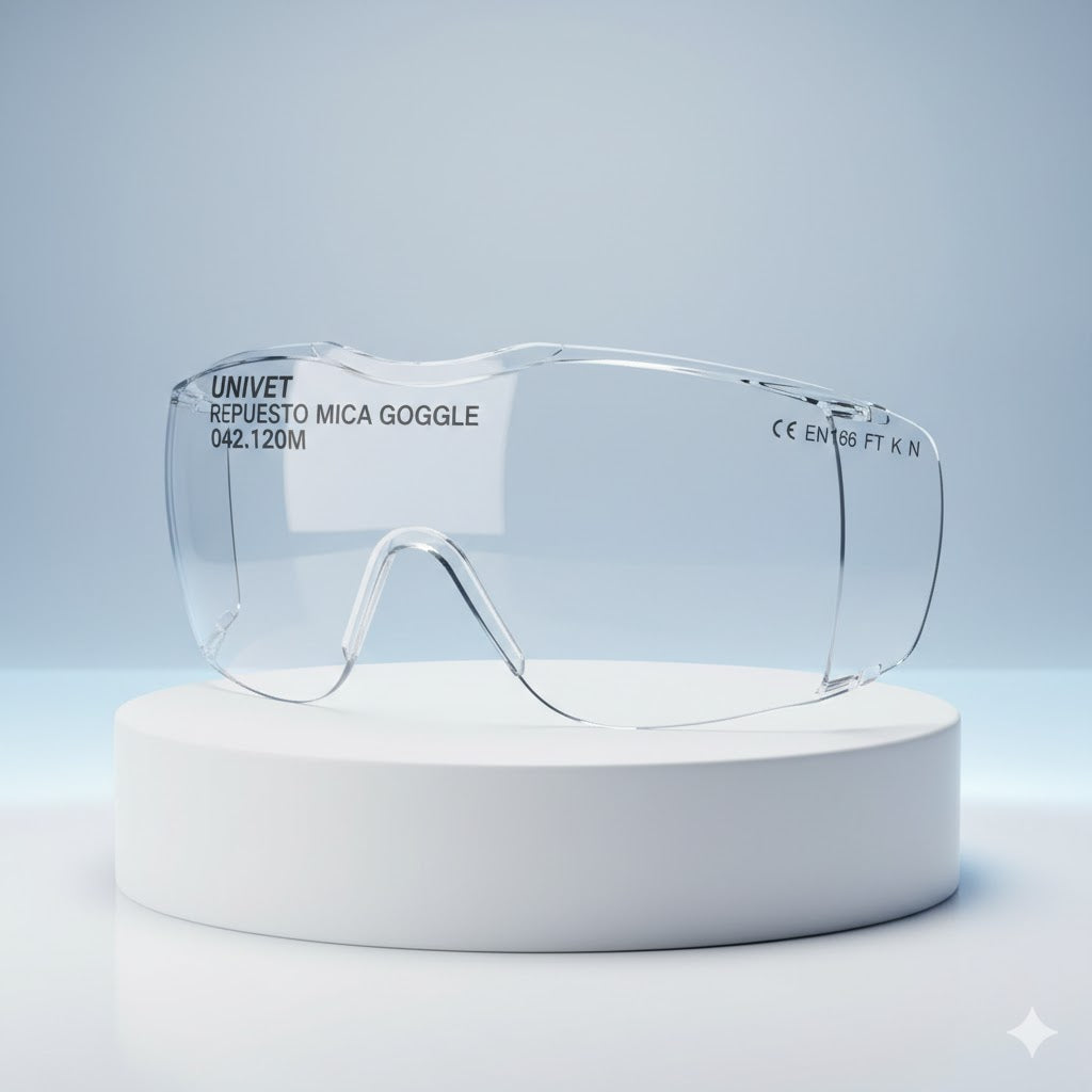 Repuesto Mica para Goggle Univet 042.120M Visión Clara y Protección