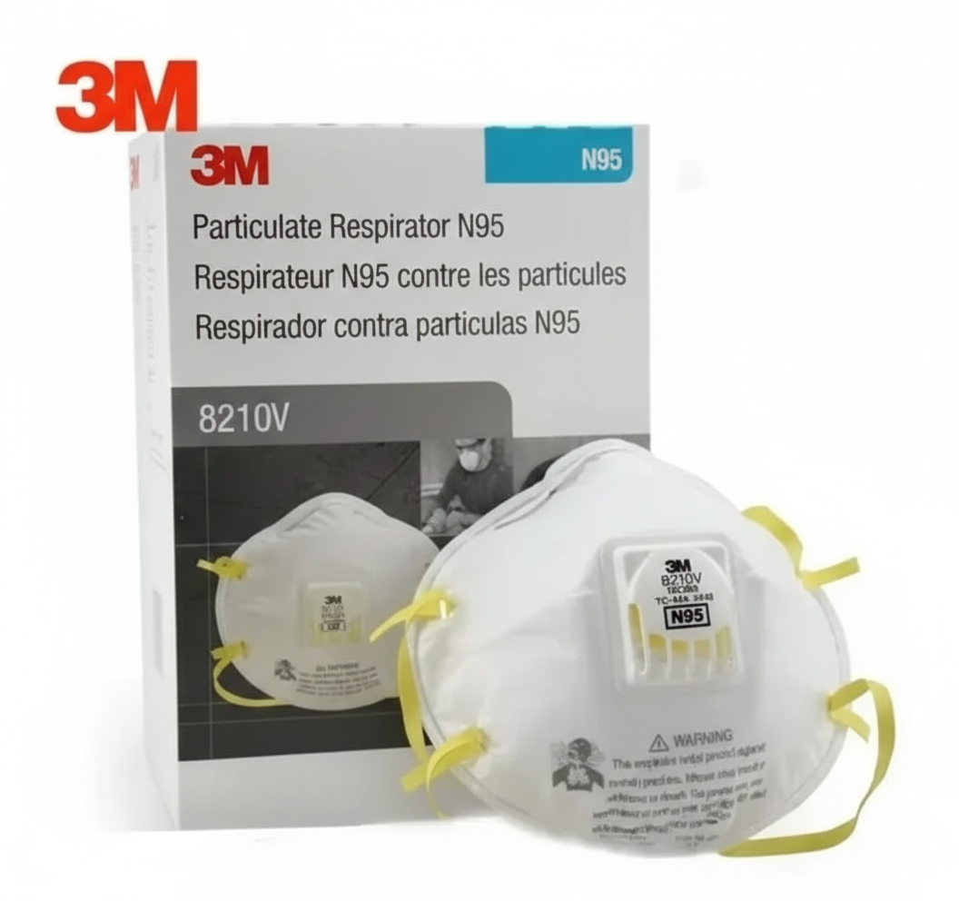Respirador 3M 8210V N95 contra Partículas Caja con 10 Piezas-3