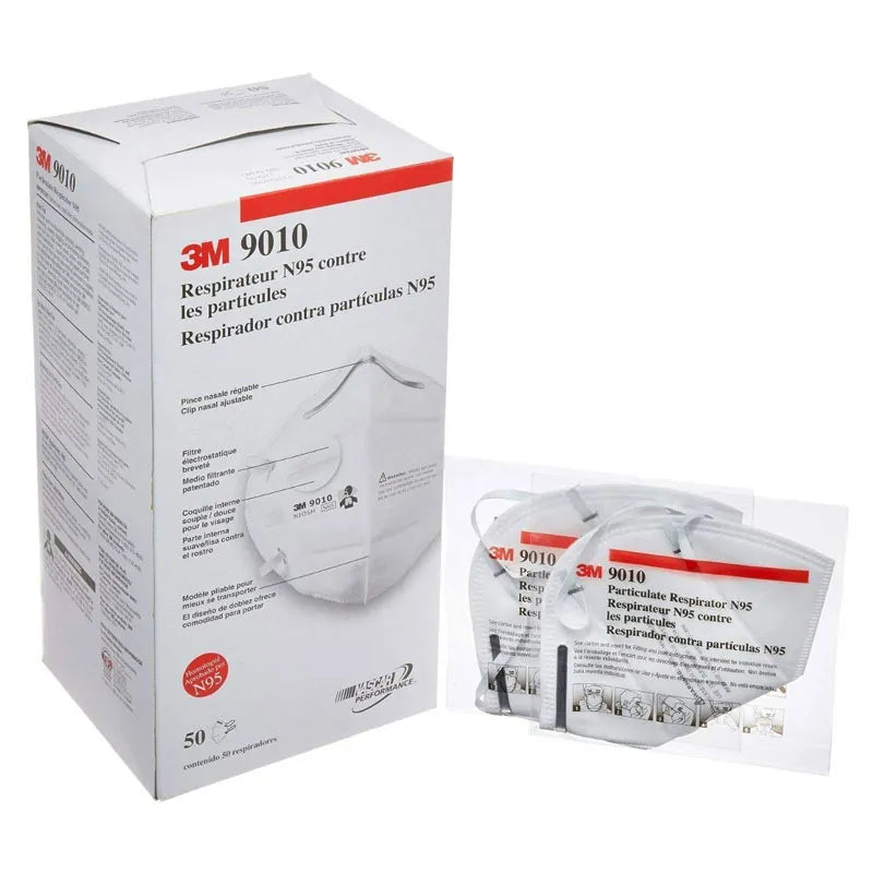 Respirador 3M 9010 N95 Caja con 50 Piezas-2