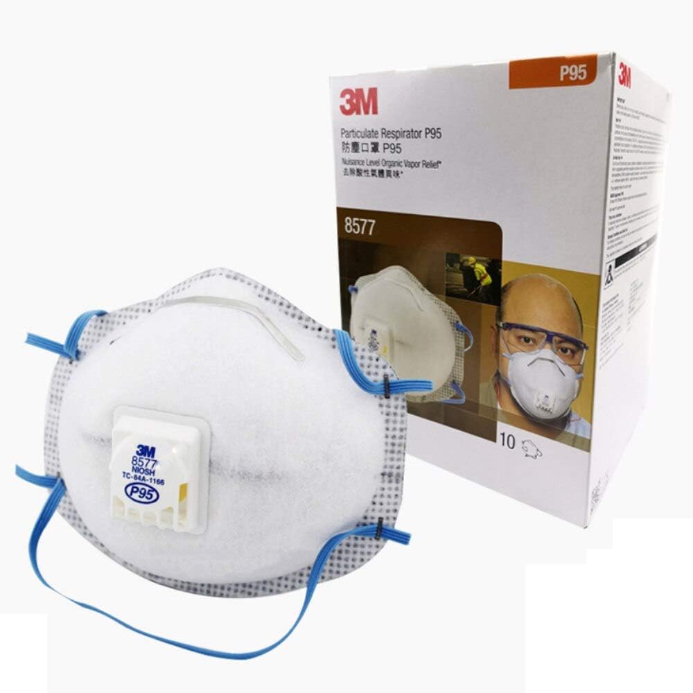 Respirador 3M 8577 P95 Caja con 10 Piezas-3