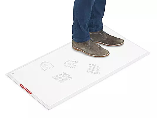 Tapete Bacteriostático Blanco 18x36 Tapete Sanitario Anticontaminación Caja con 240 Piezas