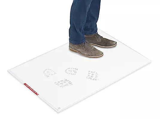 Tapete Bacteriostático Blanco 24x36 Control Sanitario y Anticontaminación Caja con 240 Piezas