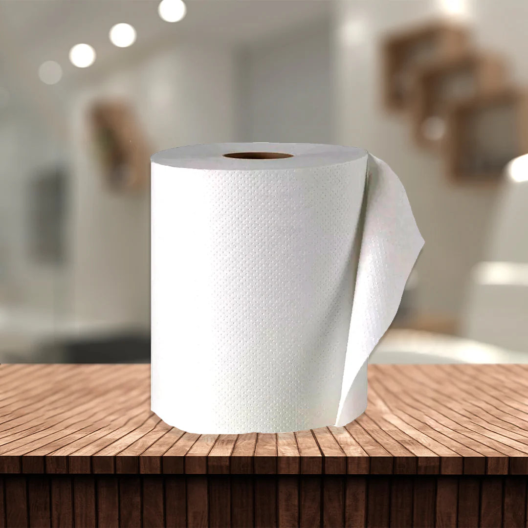 Toalla en Rollo Marli Papel Absorbente Industrial para Limpieza y Secado Profesional Caja con 6 pza-1