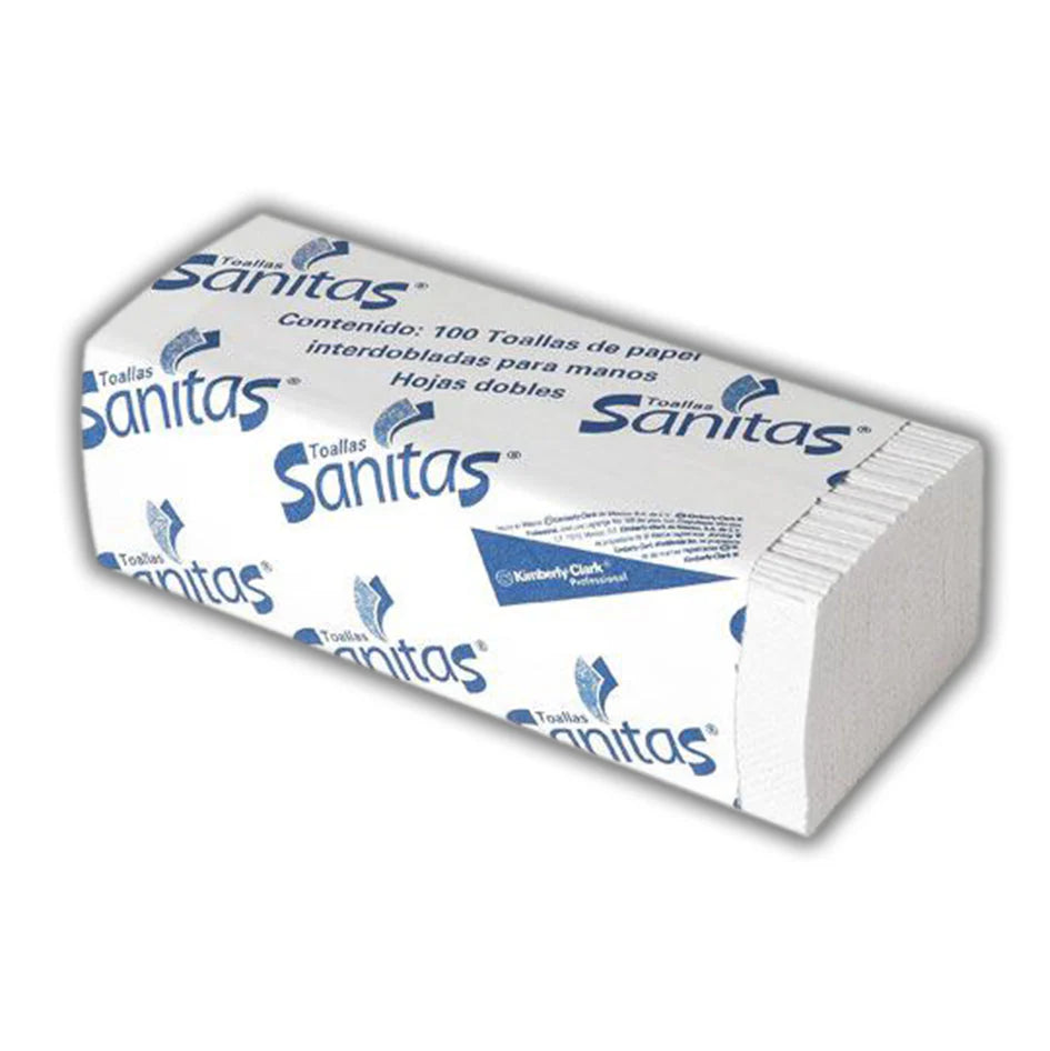 Toallas Interdobladas Sanitas Kimberly-Clark Pack 2000 Hojas-4