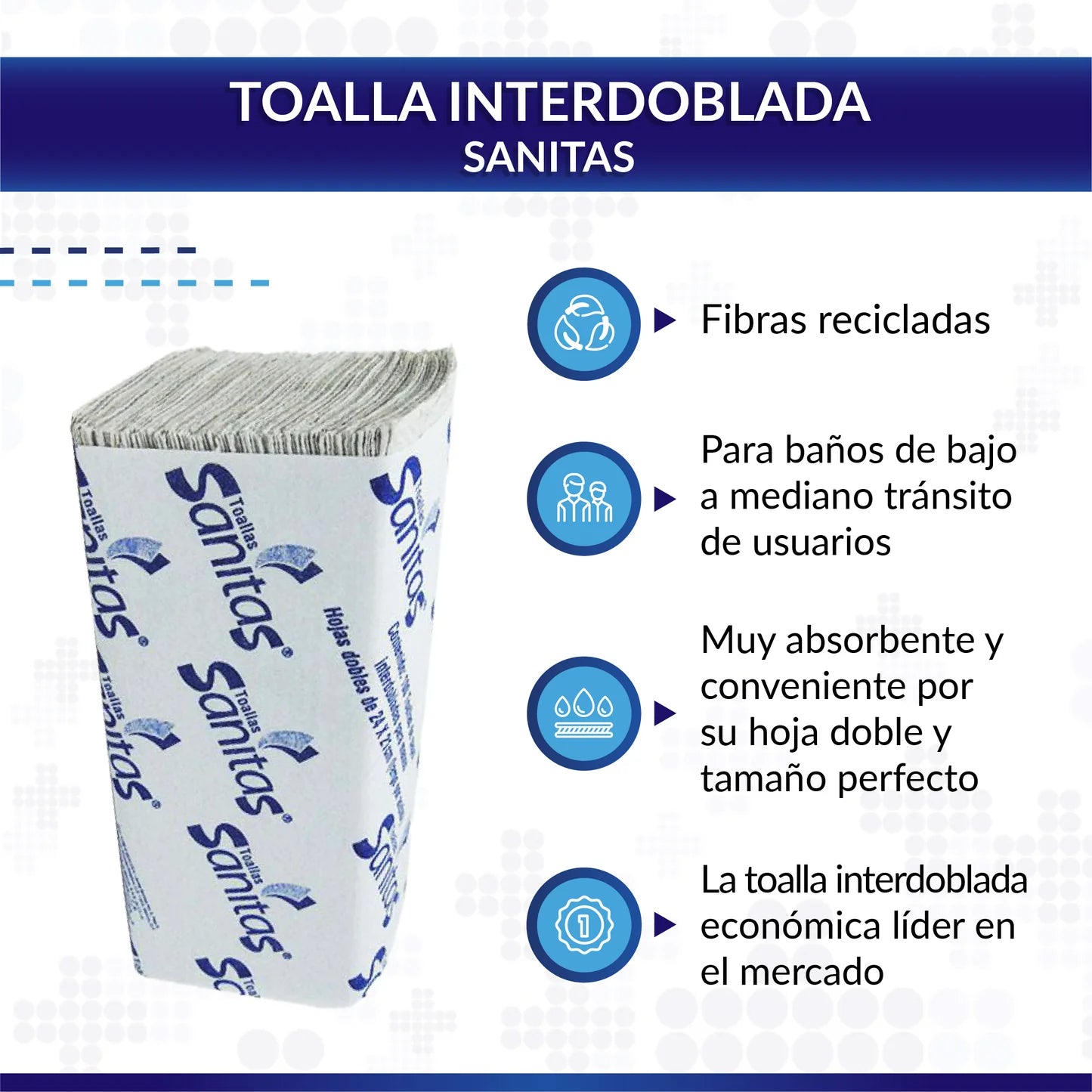 Toallas Interdobladas Sanitas Kimberly-Clark Pack 2000 Hojas-7