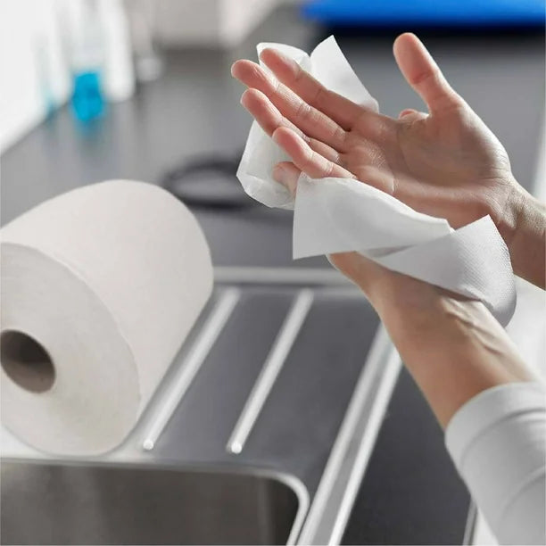 Toalla en Rollo Marli Papel Absorbente Industrial para Limpieza y Secado Profesional Caja con 6 pza-2